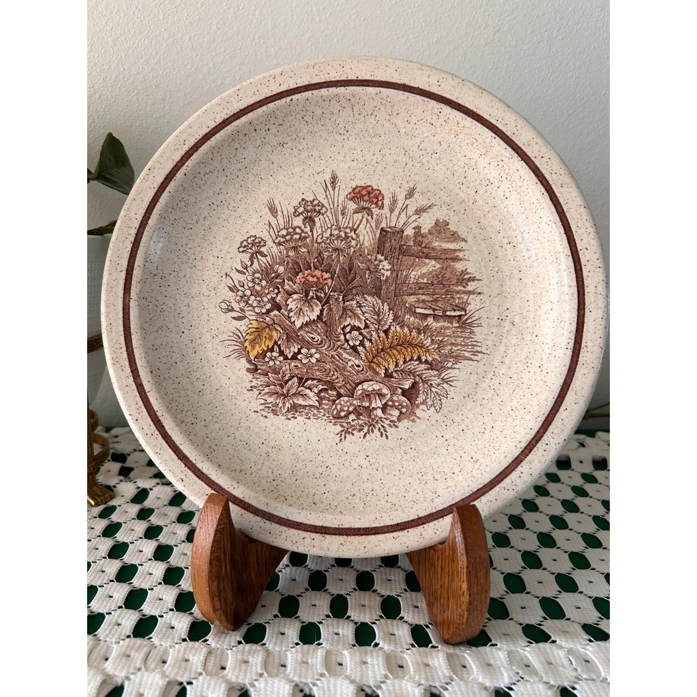Churchill Homespun Stonecast Hedgerow Dinner‎ Plate Vintage English Ironstone